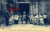 Brazzaville Franz. Kongo, Mgr. Guichard, sur le seuil de sa Cathedrale