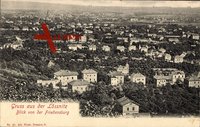 Lössnitz Radebeul, Blick von der Friedensburg auf die Stadt