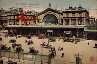 Paris, Vue du Gare de l'Est, Ansicht des Bahnhofes, Vorplatz