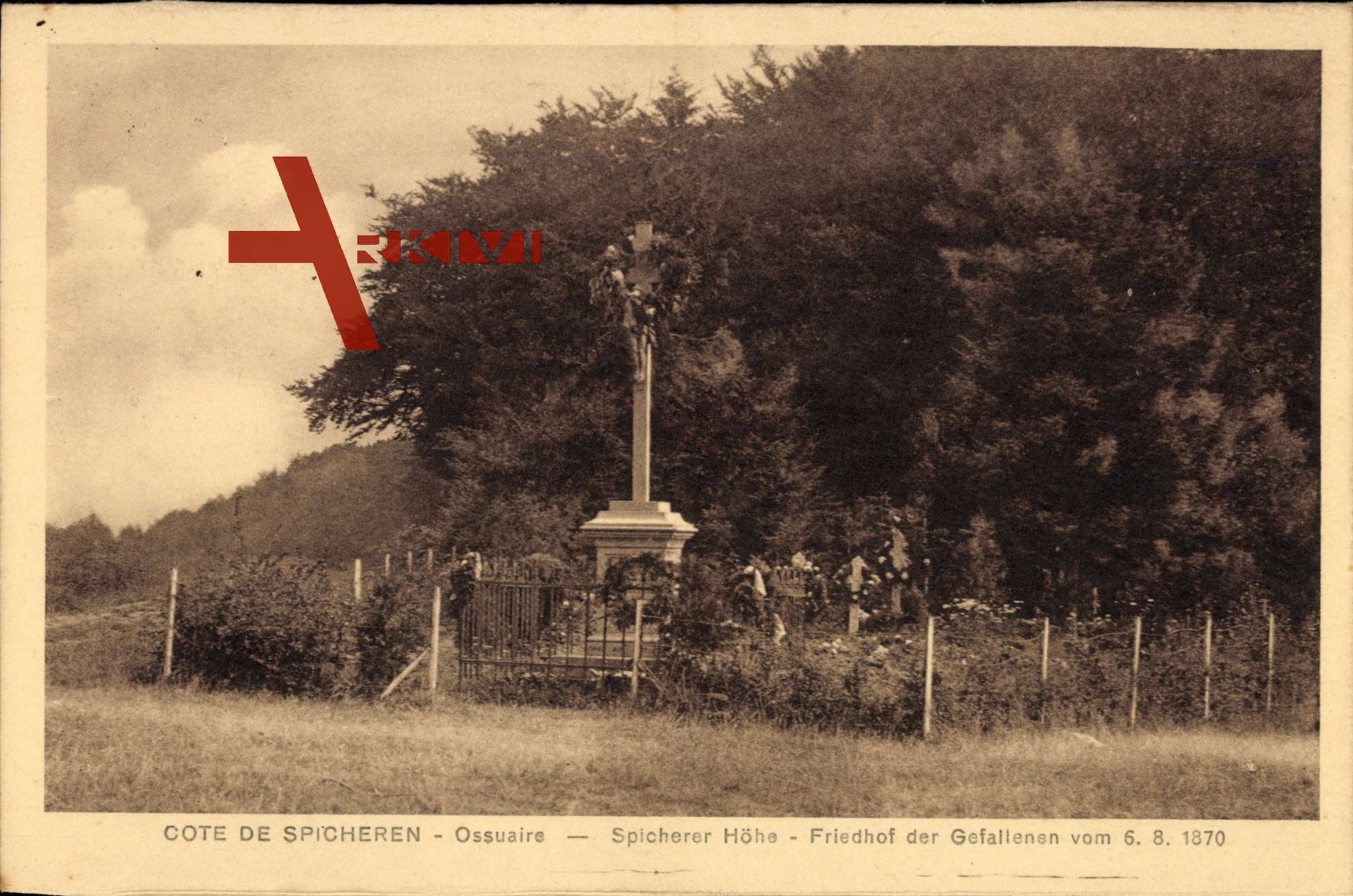 Saarbrücken a.d. Saar, Spicherer Höhe, Friedhof der Gefallenen vom 6.8.1870
