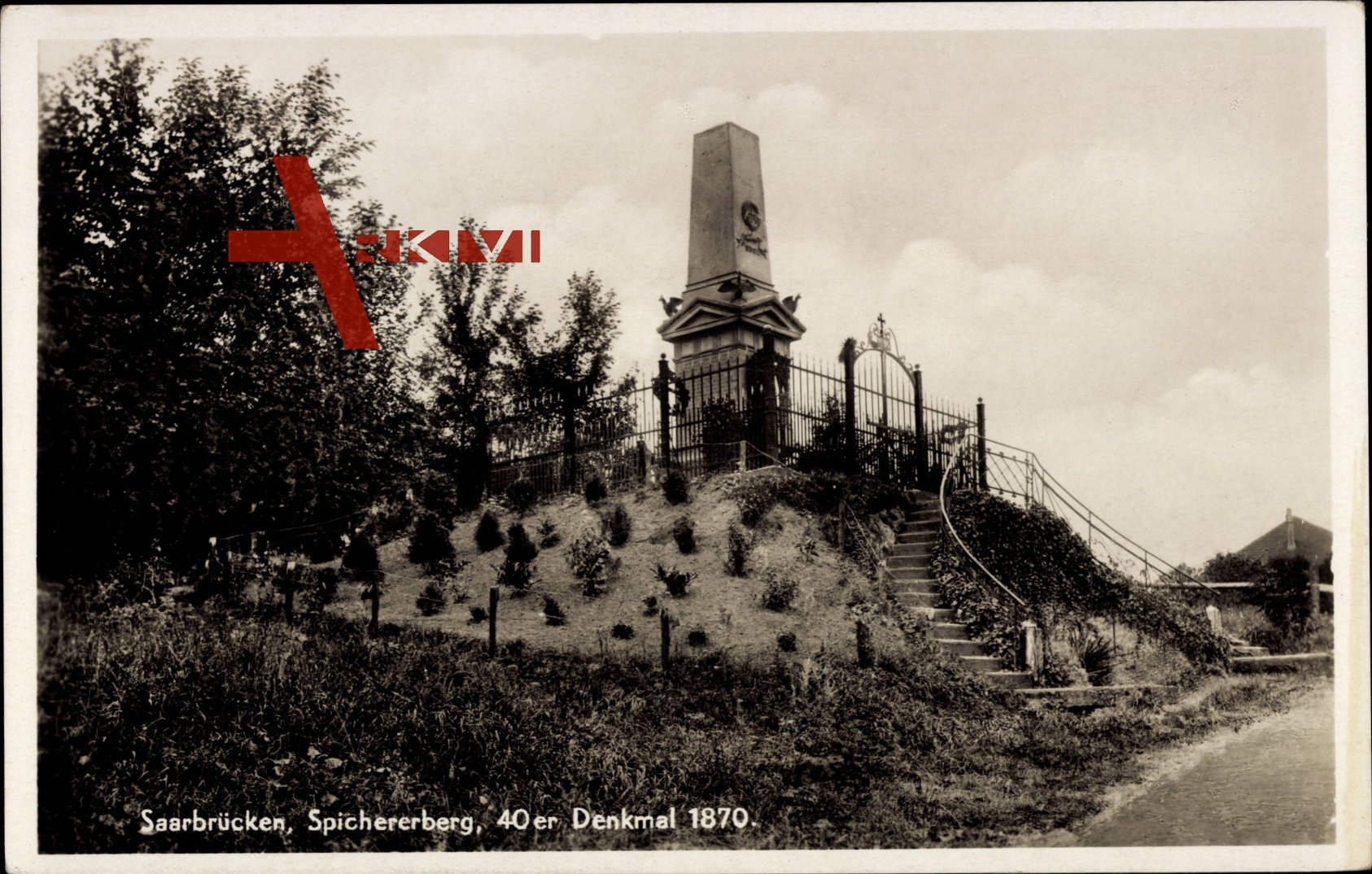 Saarbrücken a.d. Saar, Spicherer Berg, 40er Denkmal 1870