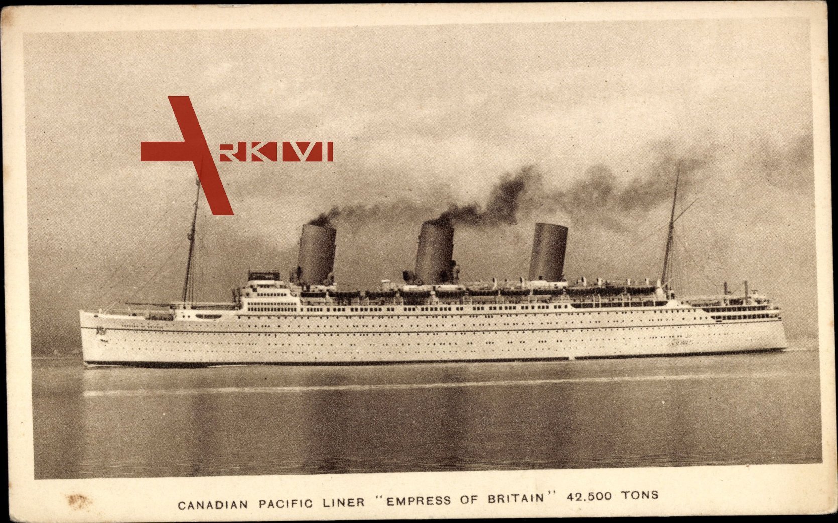 Canadian Pacific Ships, Liner Empress of Britain, Dampfer | xl