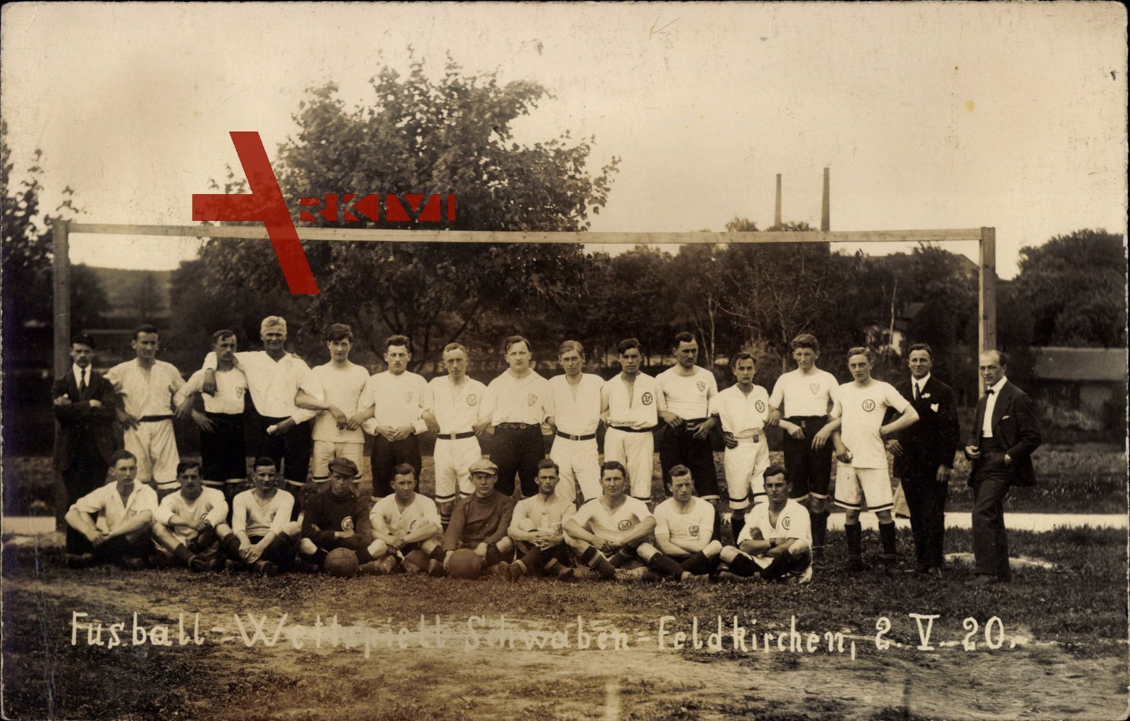 Fußball Wettspiel, Schwaben Feldkirchen, 02 05 1920