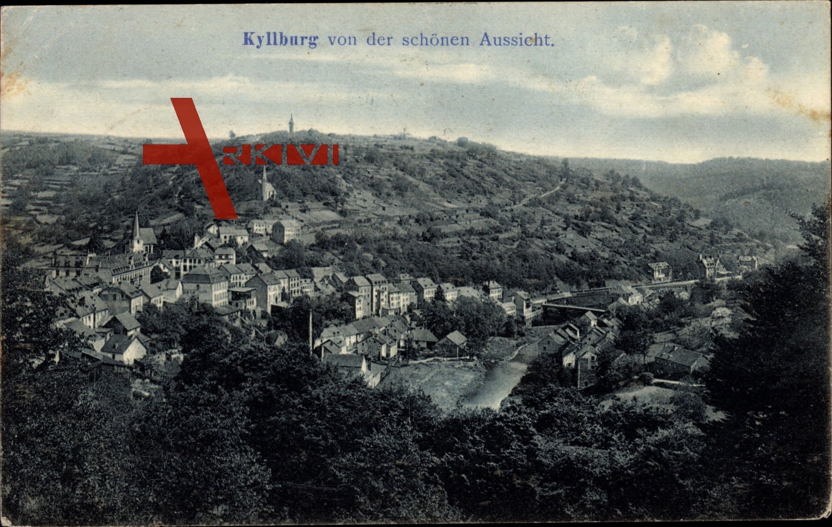 Kyllburg, Blick von der schönen Aussicht, Panorama