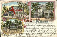 Berlin Pankow, Wirtshaus Zum Pankgrafen, Konzertgarten, Außenseite