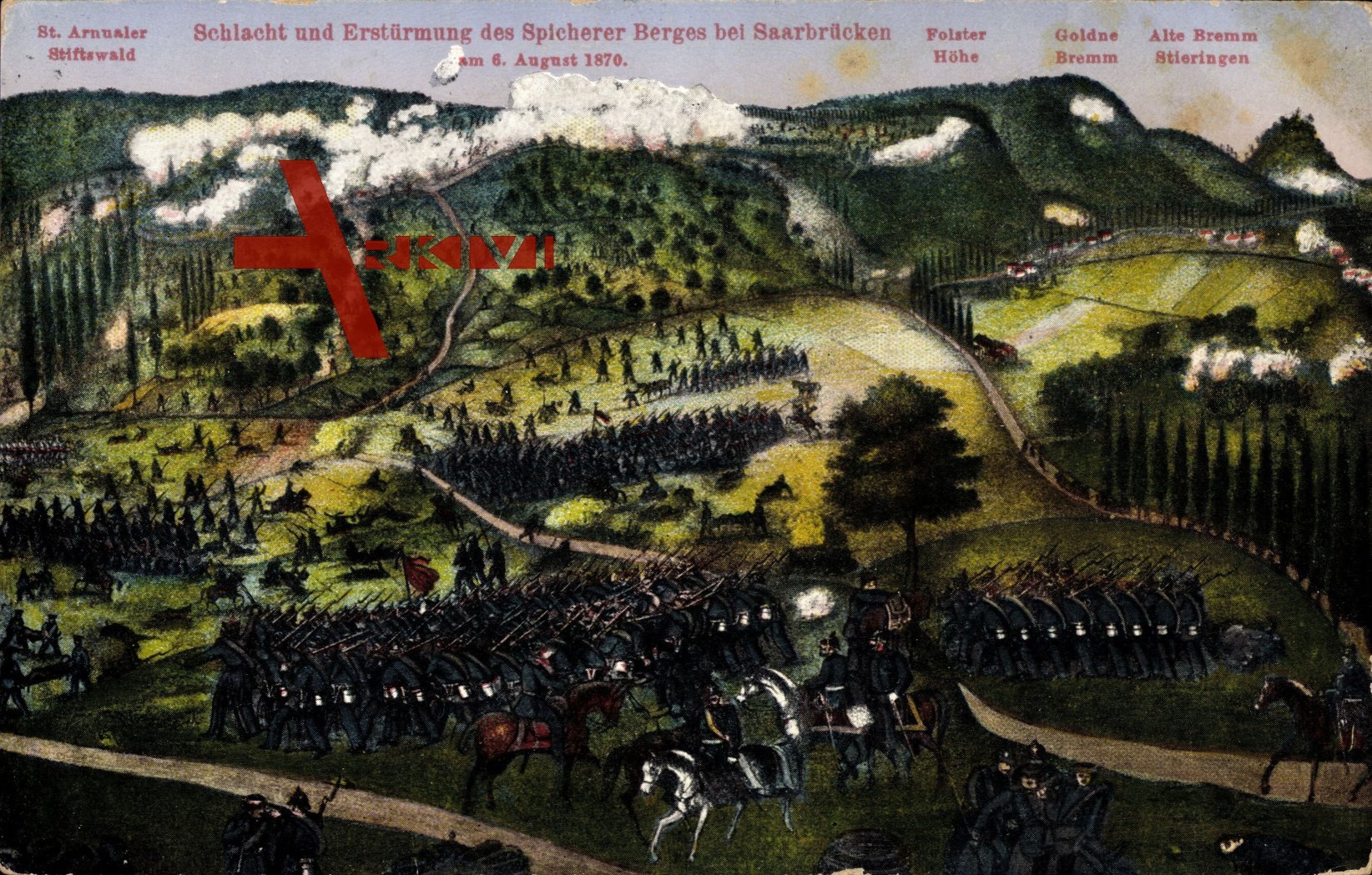 Schlacht und Erstürmung des Spicherer Berges bei Saarbrücken, 1870
