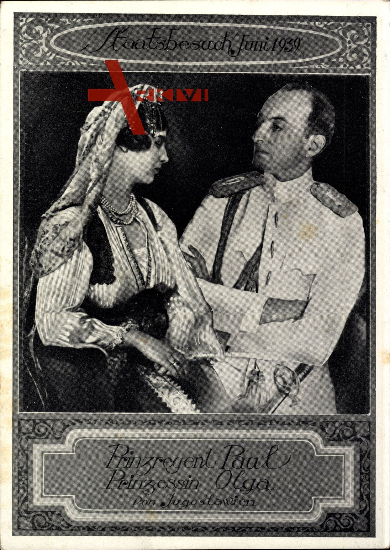 Staatsbesuch Juni 1939, Prinzregent Paul von Jugoslawien, Prinzessin Olga
