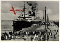 Norddeutscher Lloyd Bremen, Dampfschiff Columbus am Columbuspier