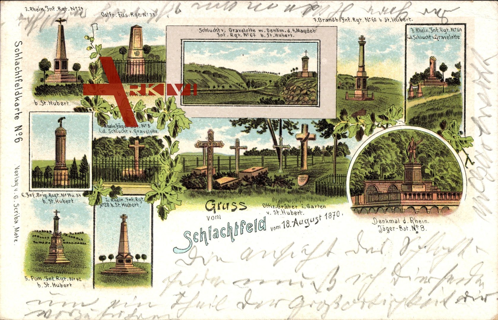 Gravelotte Moselle, Schlachtfeld 1870, Denkmäler