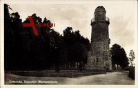 Osterode Ostpreußen, Blick auf den Südostpr. Bismarckturm