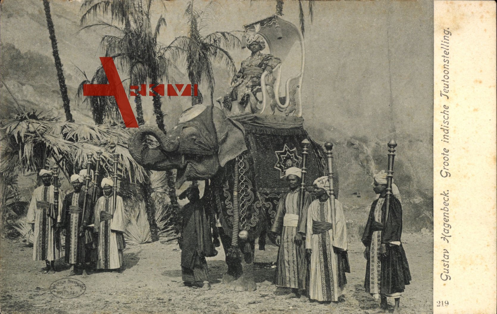 Gustav Hagenbeck, Große indische Ausstellung, Elefant