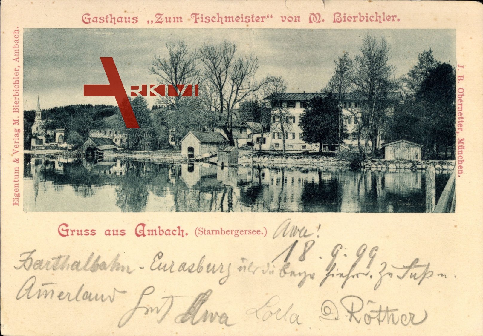 Ambach Münsing Starnberger See, Gasthaus zum Fischmeister, Bierbichler
