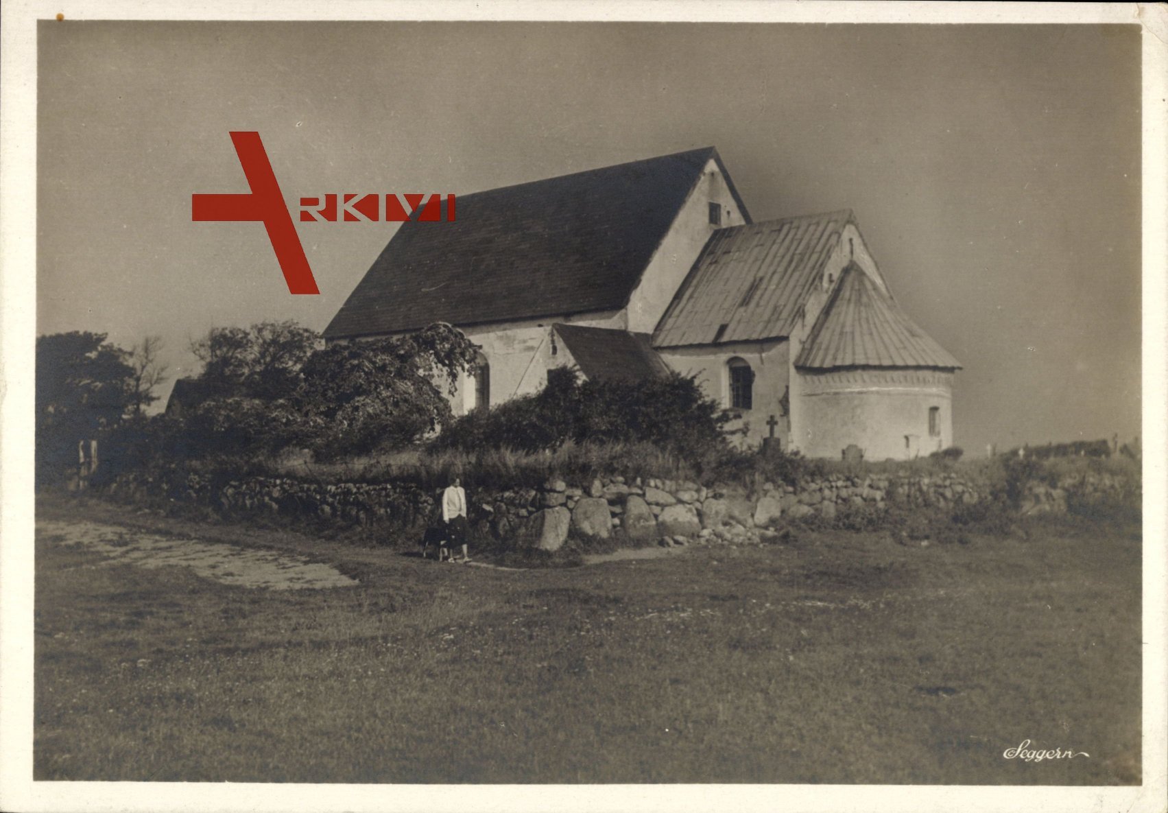 Morsum Sylt Nordfriesland, Ansicht der Kirche, Anwohner