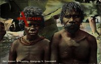 Hair dressed in Mourning, Aborigines, N. Queensland