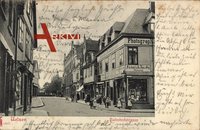 Uelzen, Blick in die Bahnhofstraße, Photographie, Heinrich Jacoby, Atelier