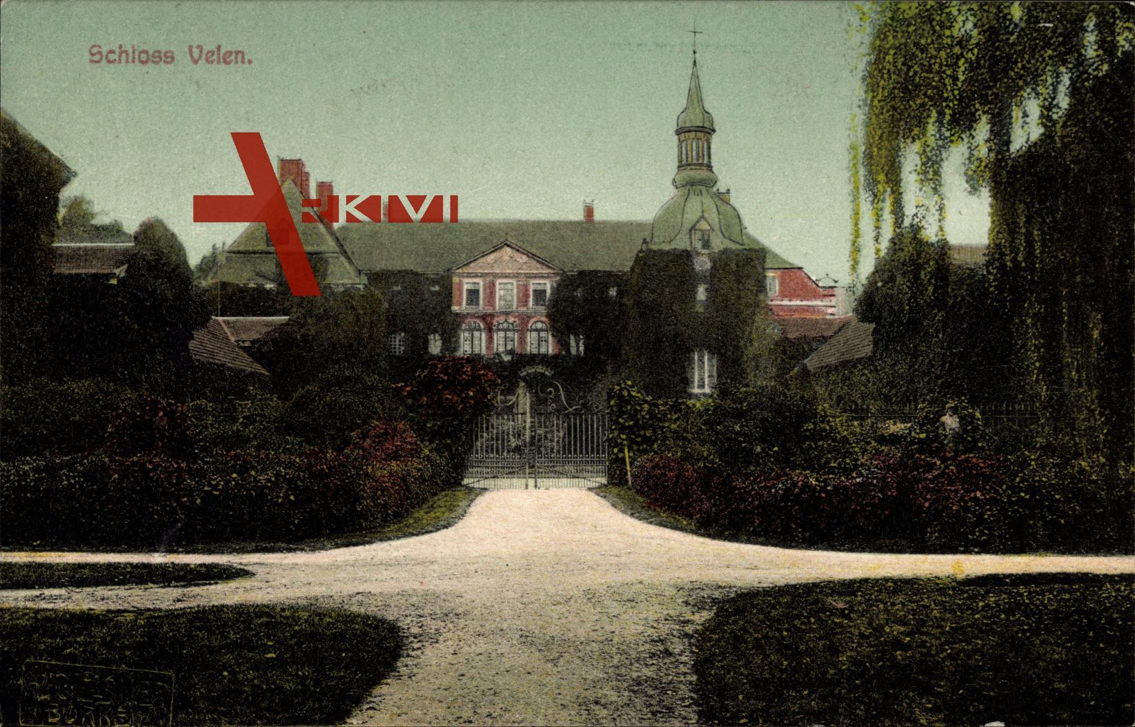 Velen, Blick auf Schloss Velen, Graf von Landsberg