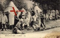 Mailly le Camp, La Barbe, Franz. Soldaten, Lager, Rasur