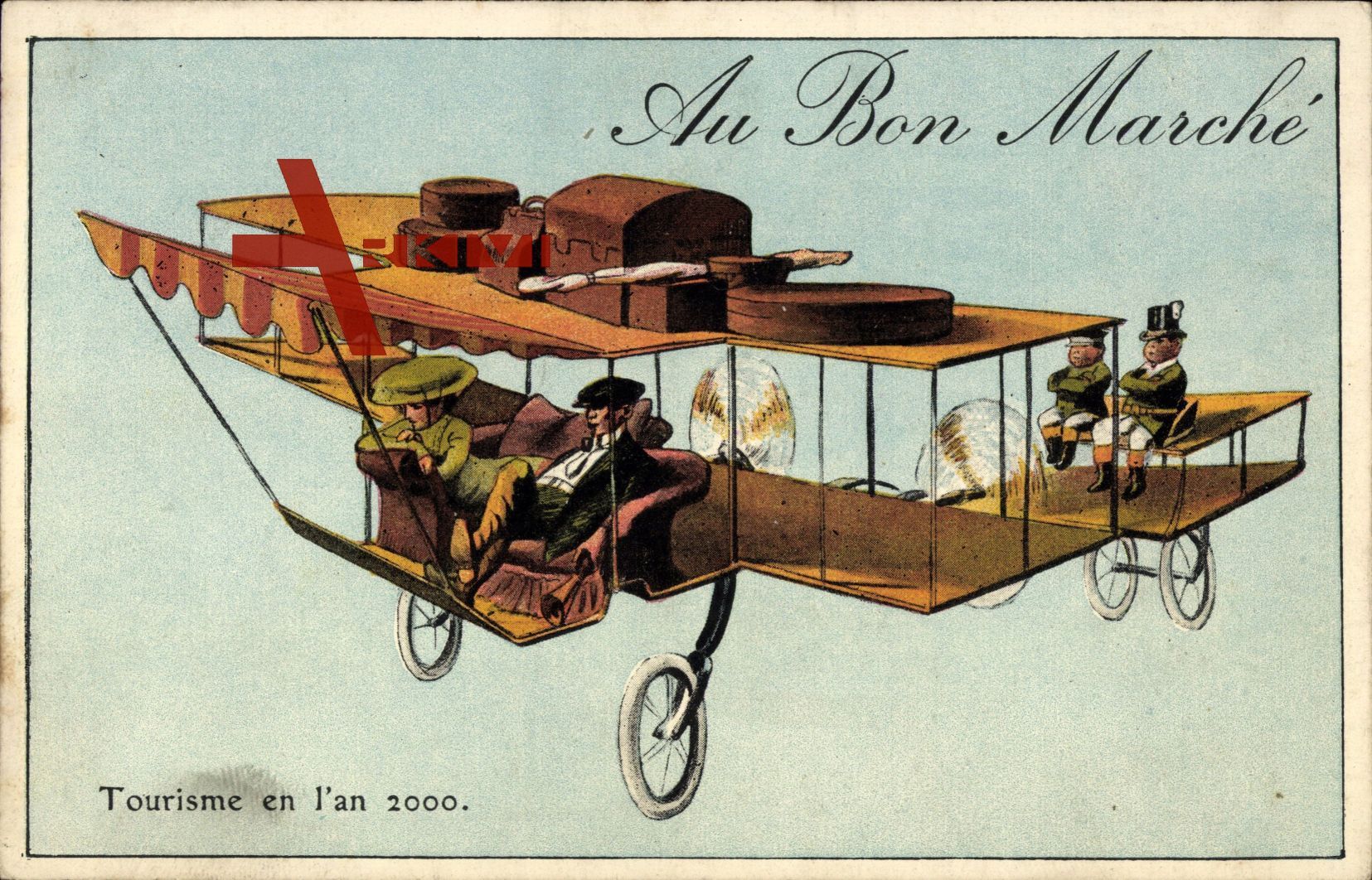 Zukunft Au Bon Marché, Tourisme en l'an 2000, Flugzeug