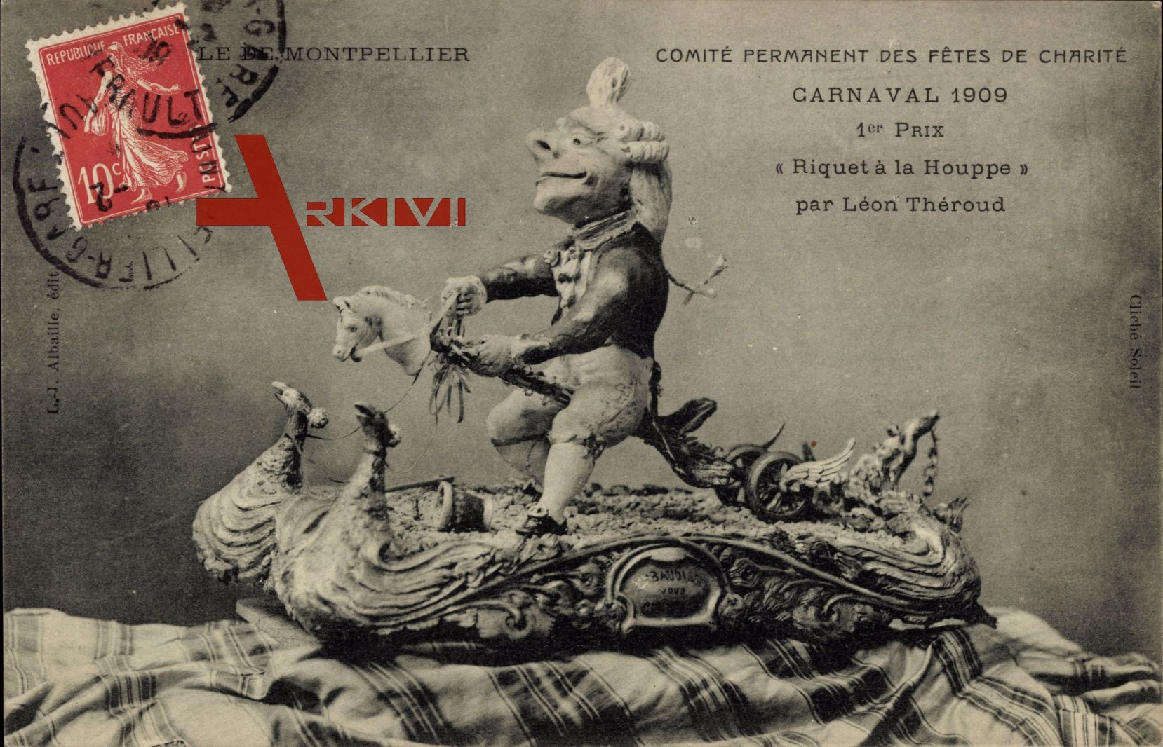 Montpellier Hérault, Carnaval 1909, 1er Prix, Riquet à la Houppe