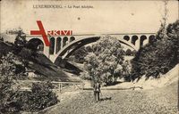 Luxemburg, Le Pont Adolphe, Blick zur Brücke, Fotograf