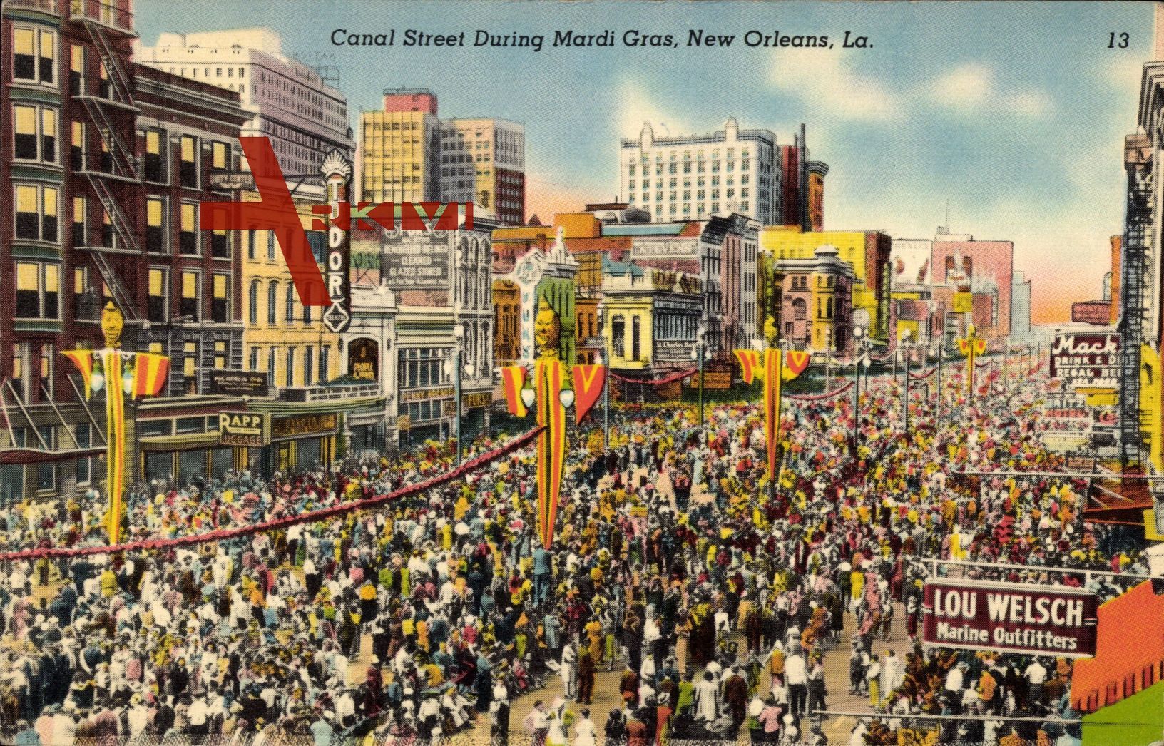 New Orleans Louisiana USA, Canal Street During Mardi Gras