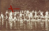 Kötzschenbroda Radebeul, Gruppenfoto am Schwimmbecken