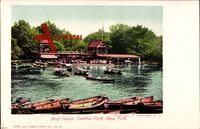 New York City USA, view of the Boat House in Central Park