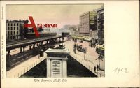 New York City USA, general view of the Bowery, Subway