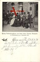 König Tschulalongkorn von Siam beim Fürsten Bismarck, Friedrichsruh, 1897