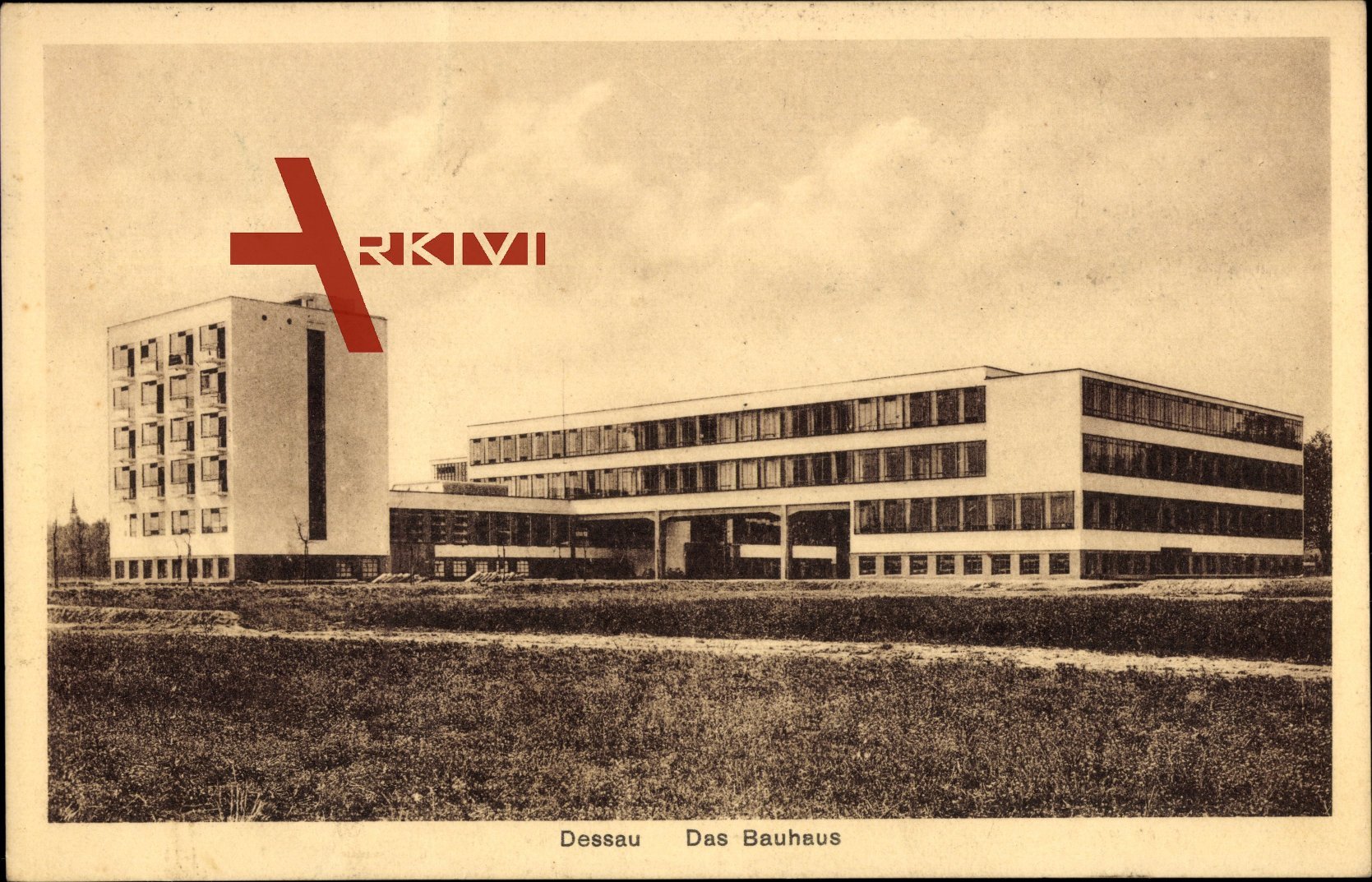 Dessau Sachsen Anhalt, Blick auf das Bauhaus, Außenansicht