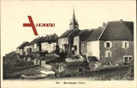 Montaigu Jura, vue générale d'un coin de la ville