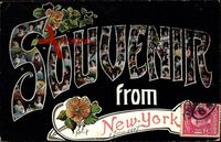 Buchstaben New York, women, des femmes, Frauen, Blume