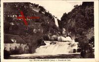 Bourg de Sirod Jura, Cascade de l'Ain, Wasserfall, Wassermühle