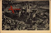 Quedlinburg Harz, Fliegeraufnahme von der Stadt mit Blick zur Kirche