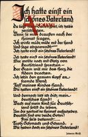 Gedicht Ich hatte einst ein schönes Vaterland, Johanna Wolff