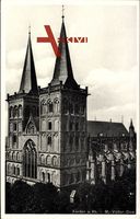 Xanten am Rhein, Blick auf die Türme des St. Victor Doms