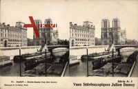 Paris, Notre Dame vue des Quais, des bateaux