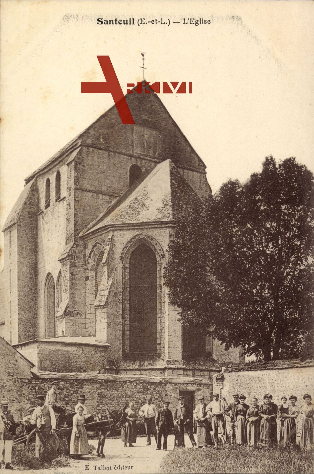 Santeuil Eure et Loir, vue générale de l'Eglise