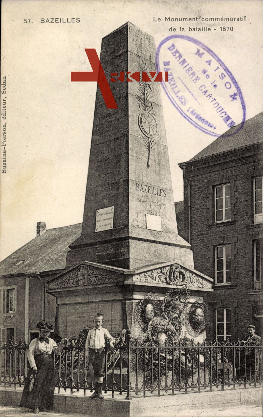 Bazeilles Ardennes, Le Monument commémoratif de la bataille, 1870