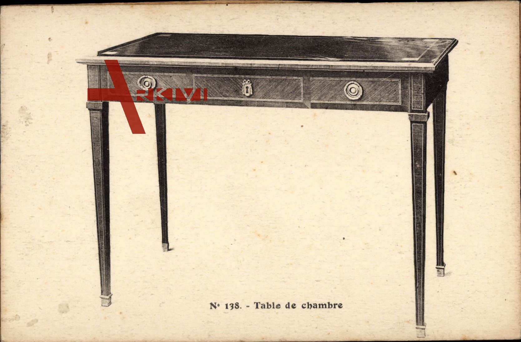 Frankreich, Table de chambre, Alter Holztisch, Regale