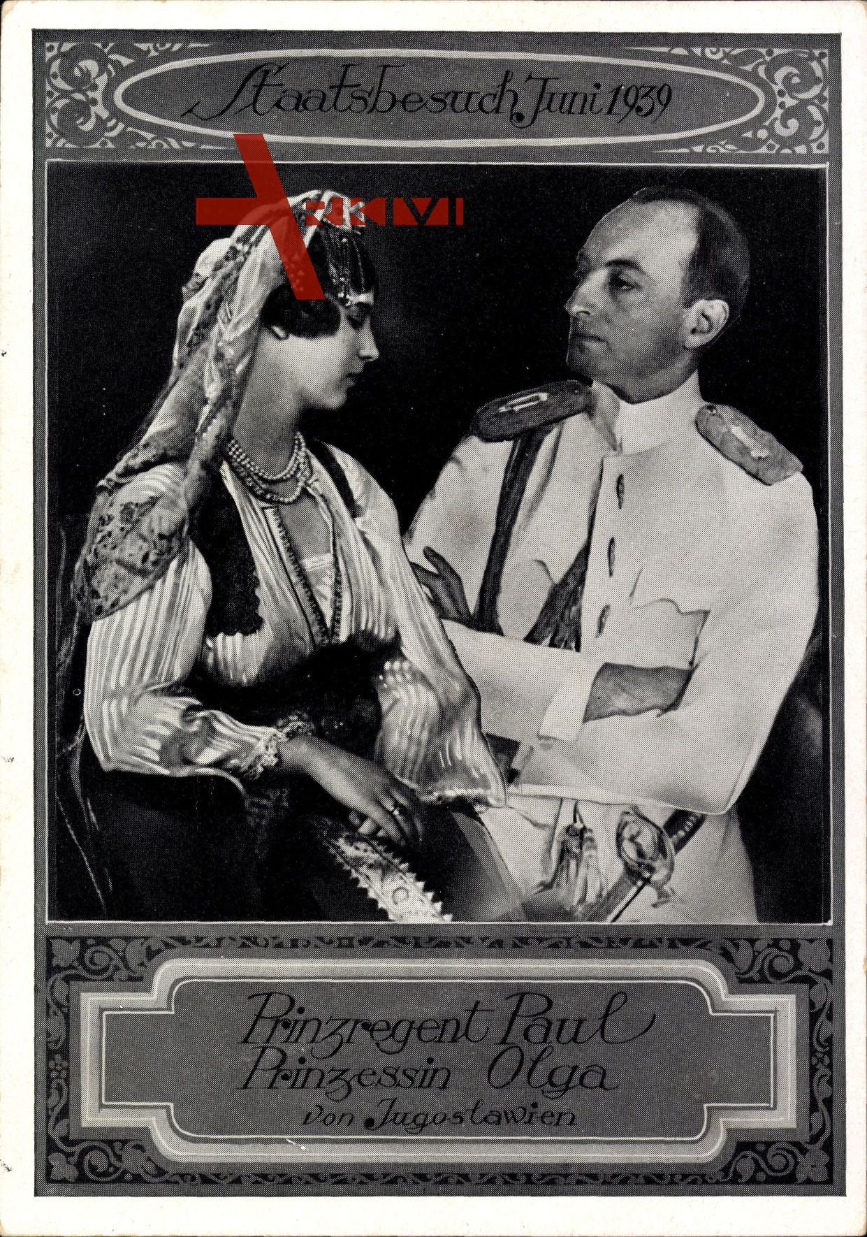 Prinzregent Paul, Prinzessin Olga von Jugoslawien, Staatsbesuch Juni 1939
