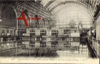 Paris, Inondation 1910, vue générale de la Gare du Quai d'Orsay