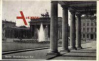 Berlin, Blick auf das Brandenburger Tor, Pariser Platz, Säulen