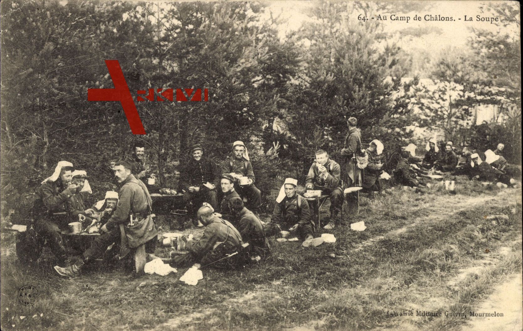 Au Camp de Châlons, La Soupe, Franz. Soldaten beim Essen