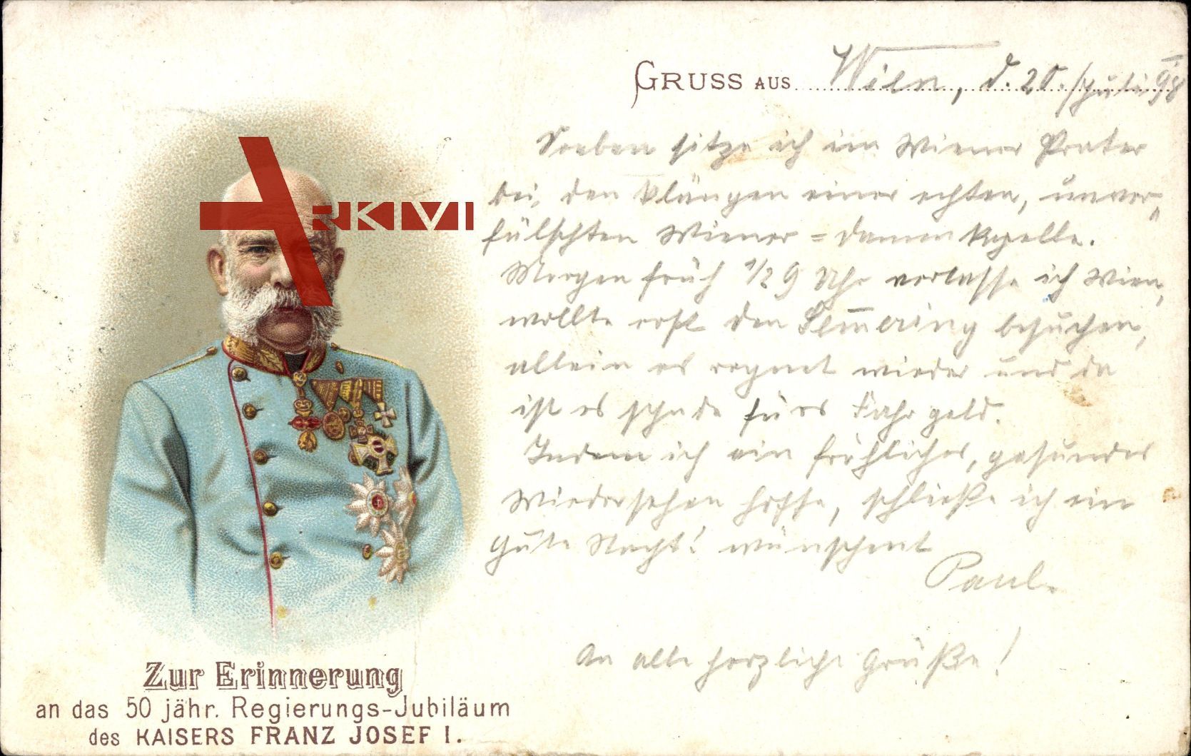 Kaiser Franz Joseph I., 50 jh. Regierungsjubiläum