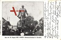 Dresden, Das 1903 enthüllte Bismarck Denkmal, Zuschauer