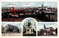 Quedlinburg im Harz, Rathaus, Kriegerdenkmal, Schloss, Schlosskirchen