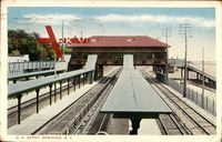 Ossining New York USA, R.R. Depot, Bahnhof, Gleise