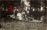 Spreewald, Gondelfahrer, Familie Wimmers, 1924, Sommer