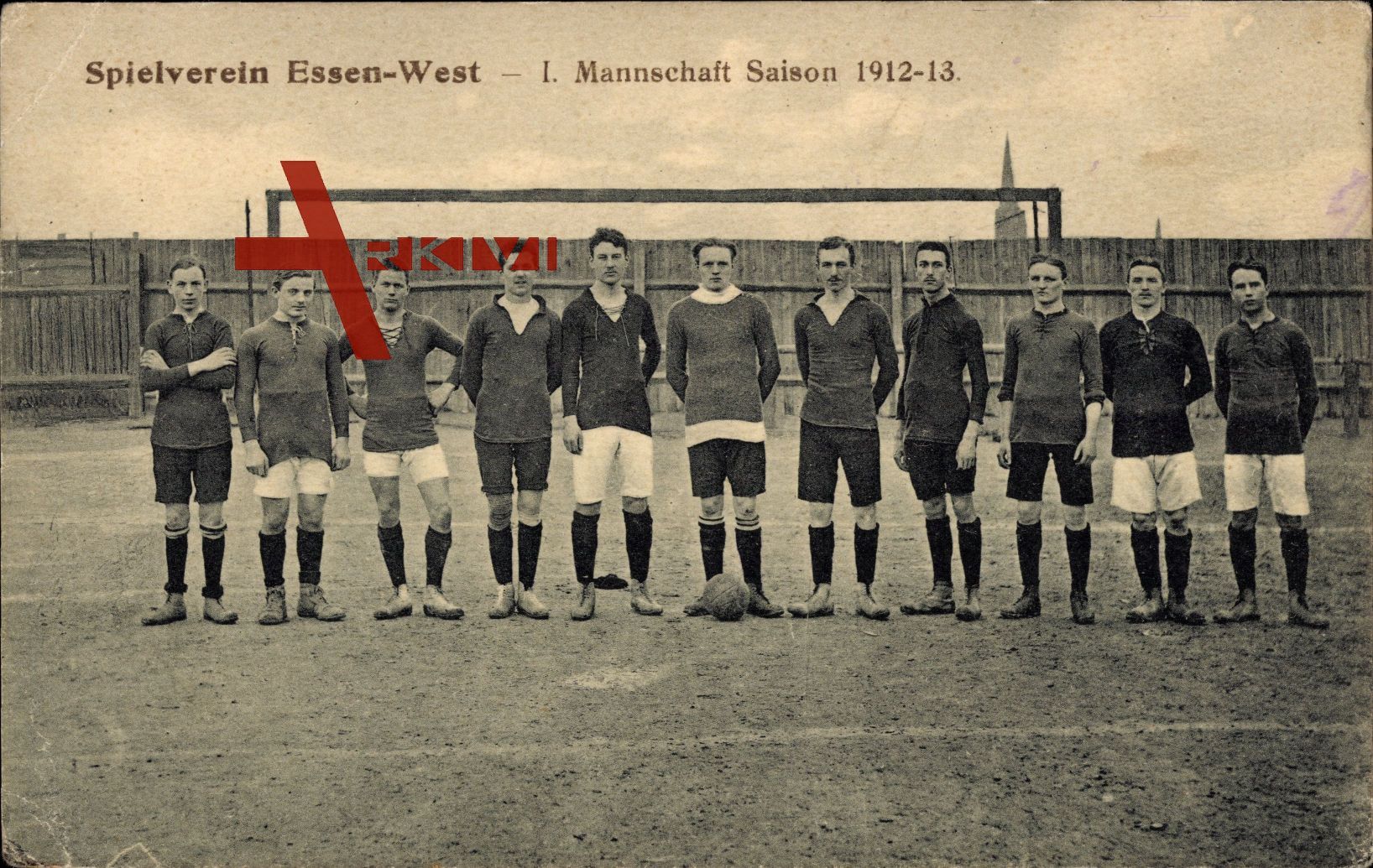 Essen, Spielverein Essen West, 1. Mannschaft Saison 1912 - 13, Fußball